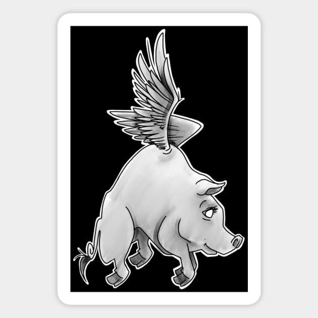 when pigs fly Magnet by elywick